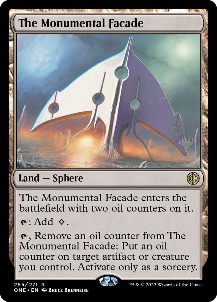 The Monumental Facade (PPONE-255) - Phyrexia: All Will Be One Promos Foil-1