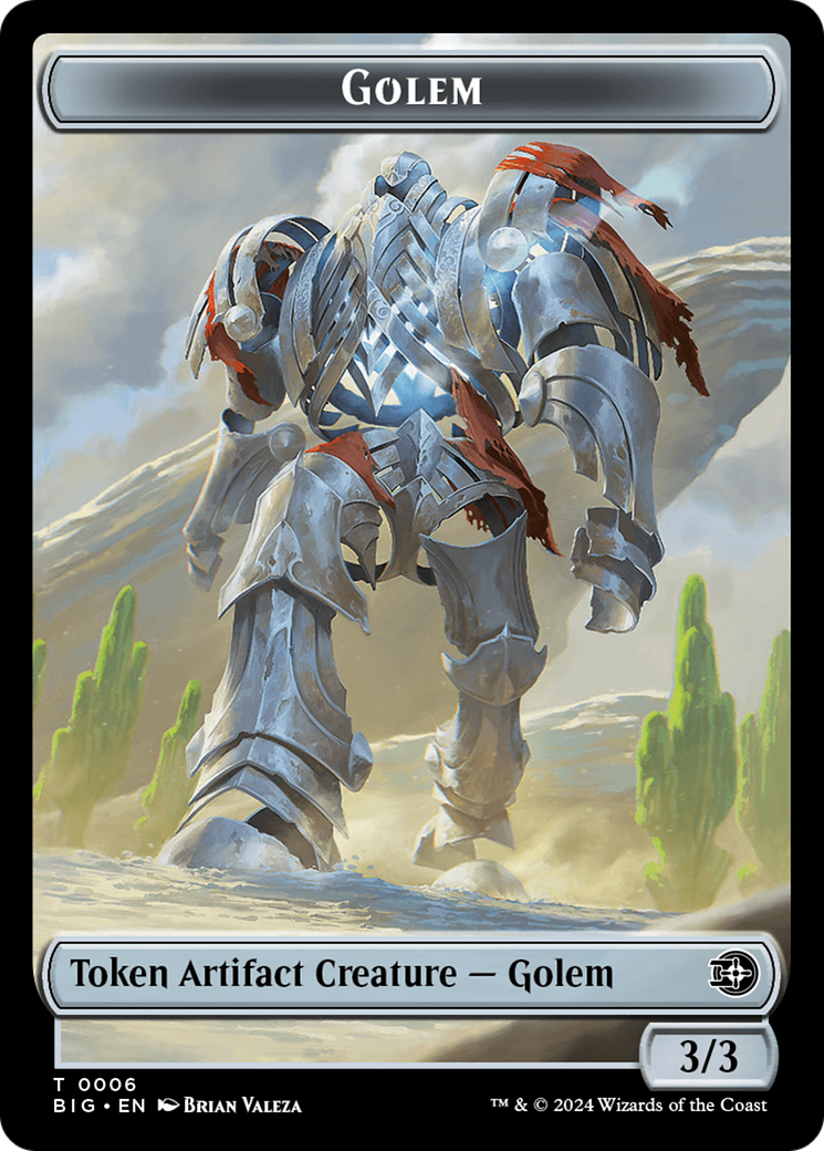 Golem Token [Outlaws of Thunder Junction: The Big Score Tokens]-1