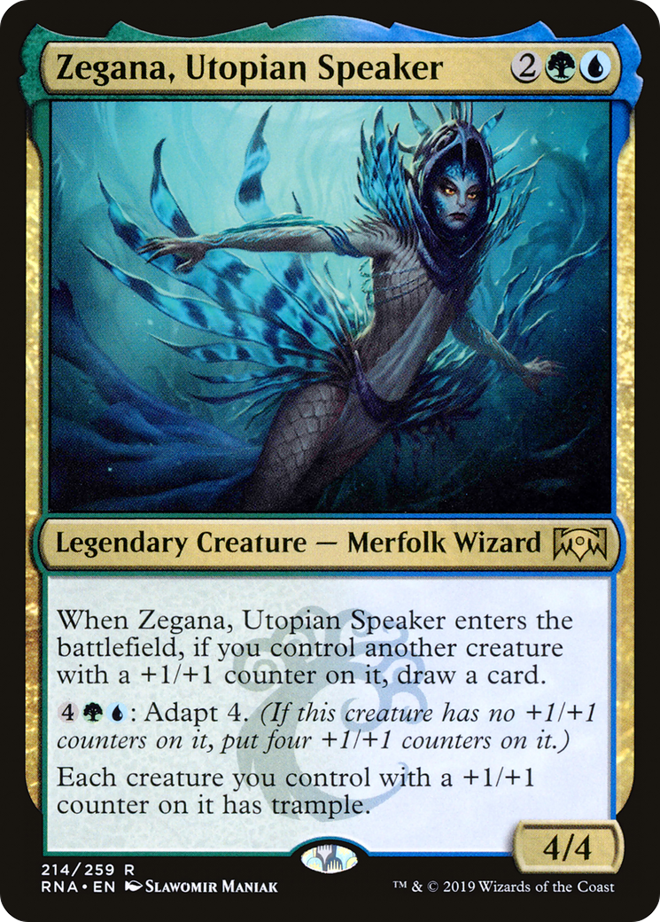 Zegana, Utopian Speaker (RNA-214) - Ravnica Allegiance Foil-1
