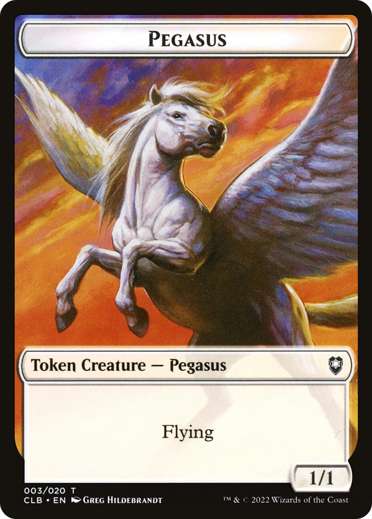 Pegasus Token [Commander Legends: Battle for Baldur's Gate Tokens]-3