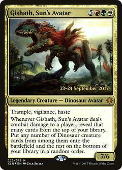 Gishath, Sun's Avatar [Ixalan Prerelease Promos]-1