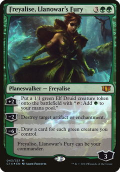 Freyalise, Llanowar's Fury (Oversized) [Commander 2014 Oversized]-1