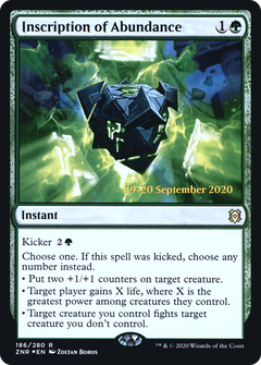 Inscription of Abundance [Zendikar Rising Prerelease Promos]-1