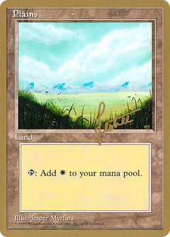 Plains (C) - 1996 Bertrand Lestree (4ED) (WCD-) - Pro Tour Collector Set-1