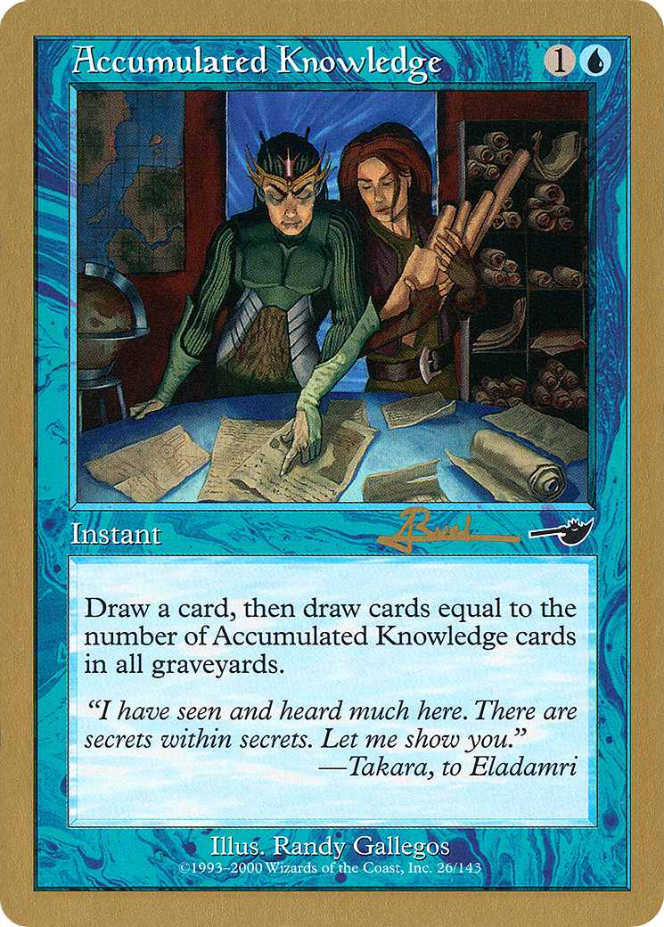 Accumulated Knowledge - 2001 Antoine Ruel (NMS) (WCD-) - World Championship Decks 2001-1