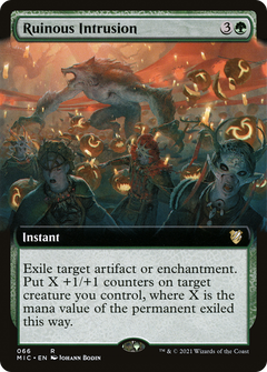 Ruinous Intrusion (Extended Art) [Innistrad: Midnight Hunt Commander]-1