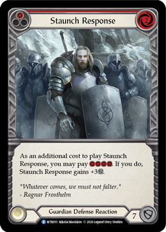 Staunch Response (Red) [U-WTR051] (Welcome to Rathe Unlimited)  Unlimited Rainbow Foil-2