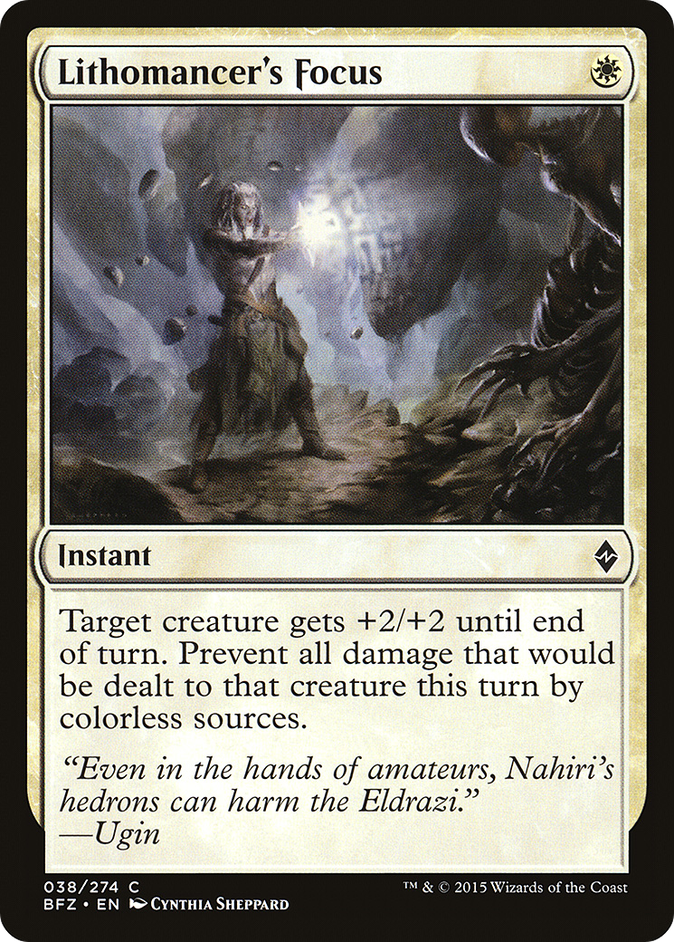 Lithomancer's Focus [Battle for Zendikar]-1