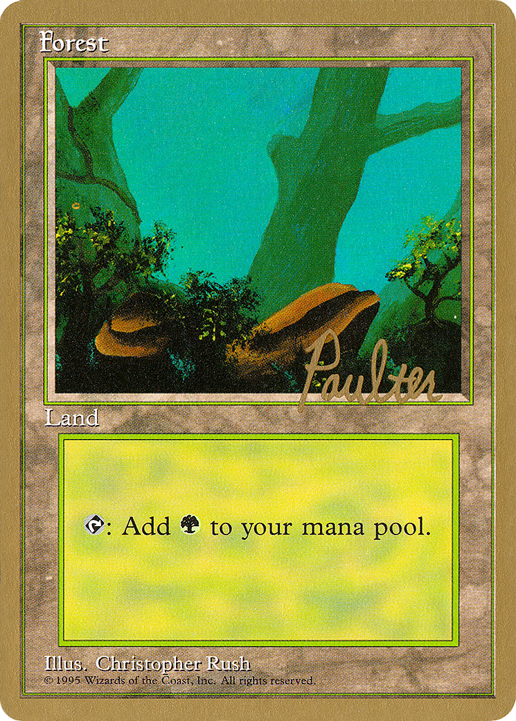 Forest (C) - 1996 Preston Poulter (4ED) (WCD-) - Pro Tour Collector Set-1
