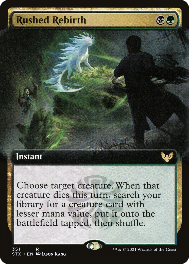 Rushed Rebirth (Extended Art) [Strixhaven: School of Mages]-1