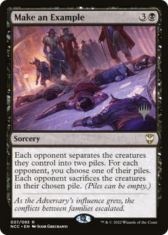 Make an Example (Promo Pack) [Streets of New Capenna Commander Promos]-1