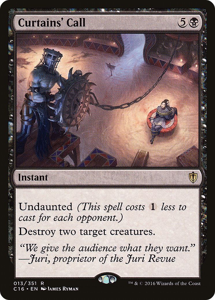 Curtains' Call [Commander 2016]-1