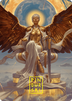Herald of Eternal Dawn // Herald of Eternal Dawn (AFDN-027) - Foundations Art Series (Borderless) Foil-1