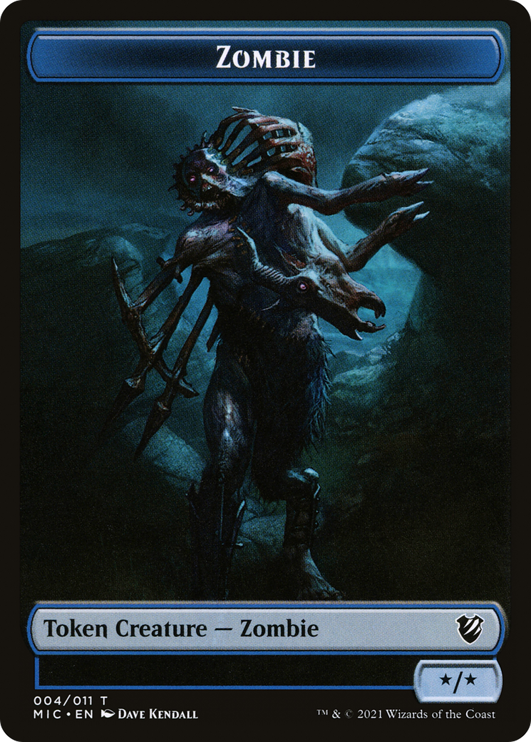 Zombie (TMIC-004) - Midnight Hunt Commander Tokens-1