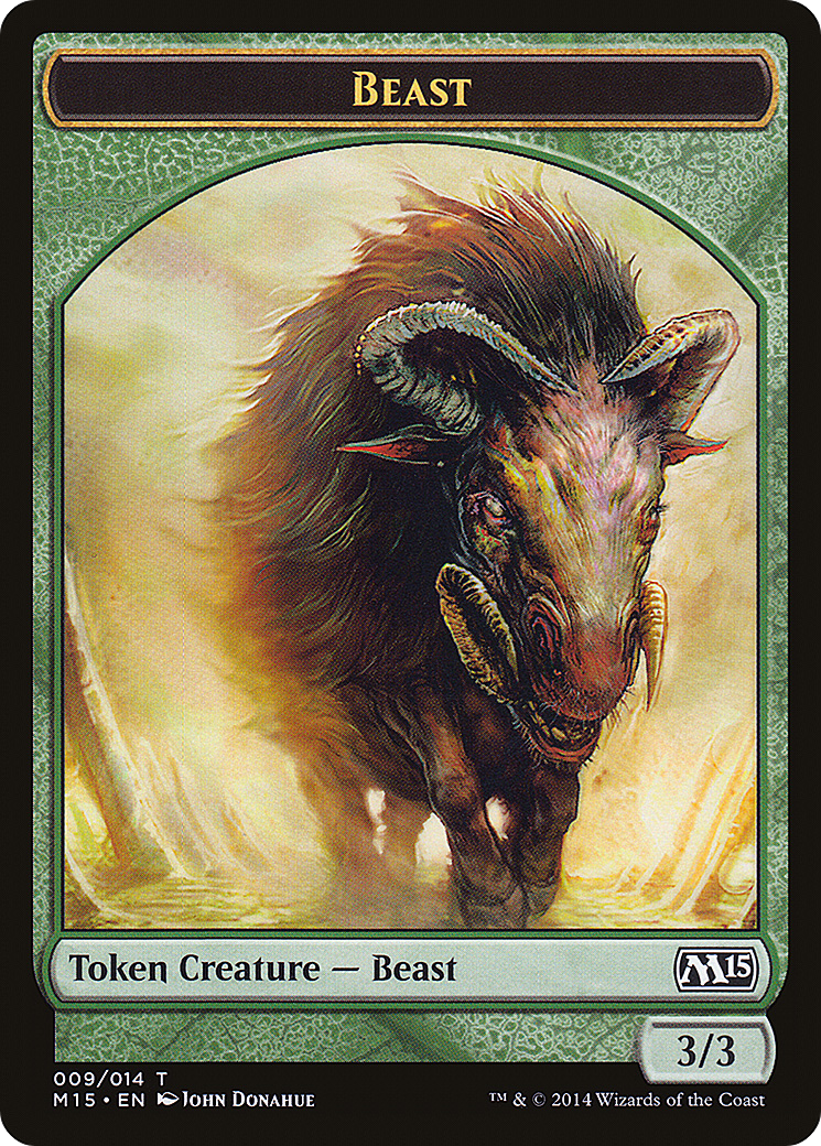 Beast Token (009/014) [Magic 2015 Tokens]-1
