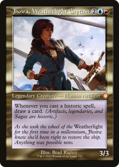 Jhoira, Weatherlight Captain (Retro) [The Brothers' War Commander]-1