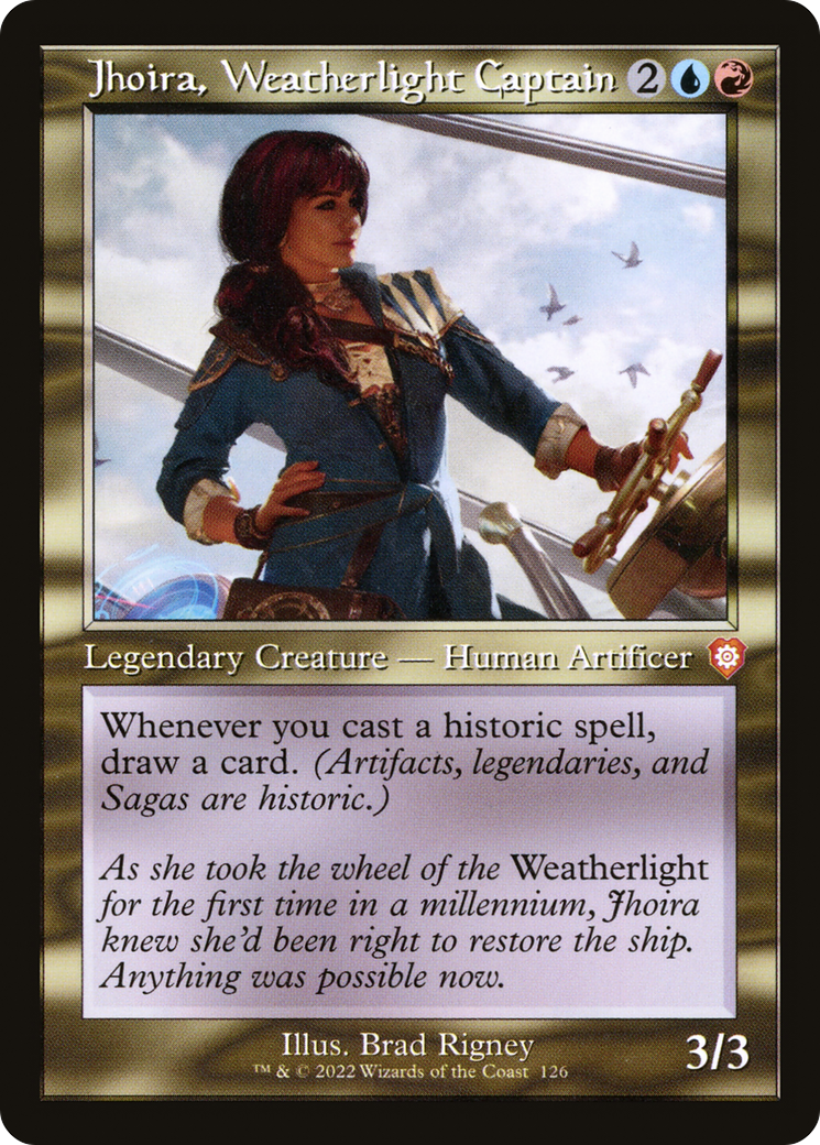 Jhoira, Weatherlight Captain (Retro) [The Brothers' War Commander]-1