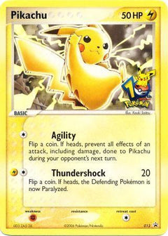 Pikachu (012) (10th Anniversary Promo) [Miscellaneous Cards]-1
