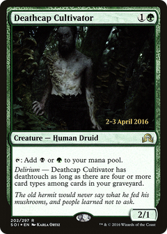 Deathcap Cultivator [Shadows over Innistrad Prerelease Promos]-1