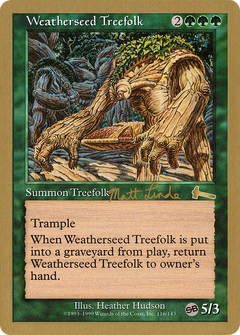 Weatherseed Treefolk - 1999 Matt Linde (ULG) (SB) (WCD-) - World Championship Decks 1999-1