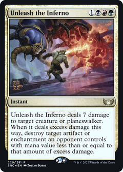 Unleash the Inferno (PRE-229) - Streets of New Capenna Promos Foil-1