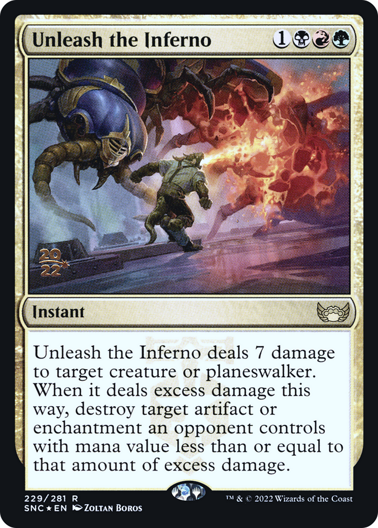 Unleash the Inferno (PRE-229) - Streets of New Capenna Promos Foil-1
