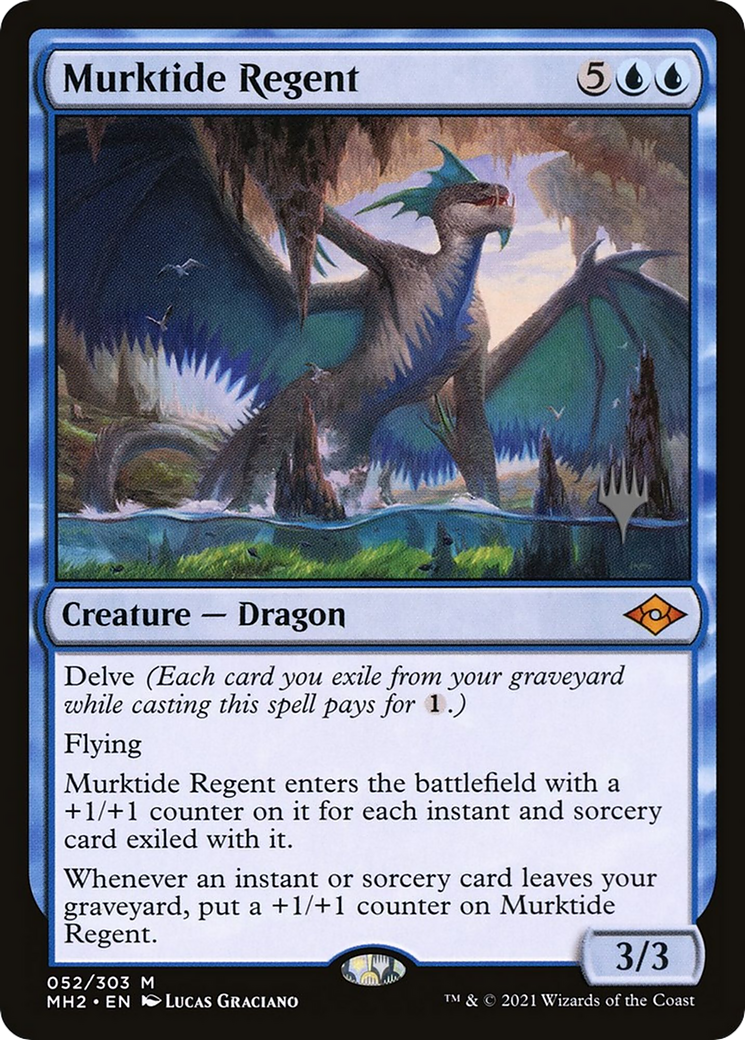 Murktide Regent (Promo Pack) [Murders at Karlov Manor Promos]-1