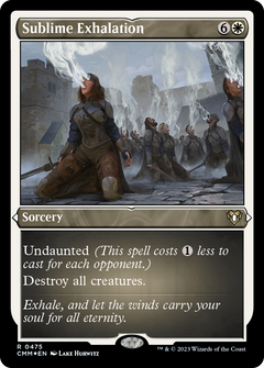 Sublime Exhalation (CMM-475) - Commander Masters Etched Foil-1