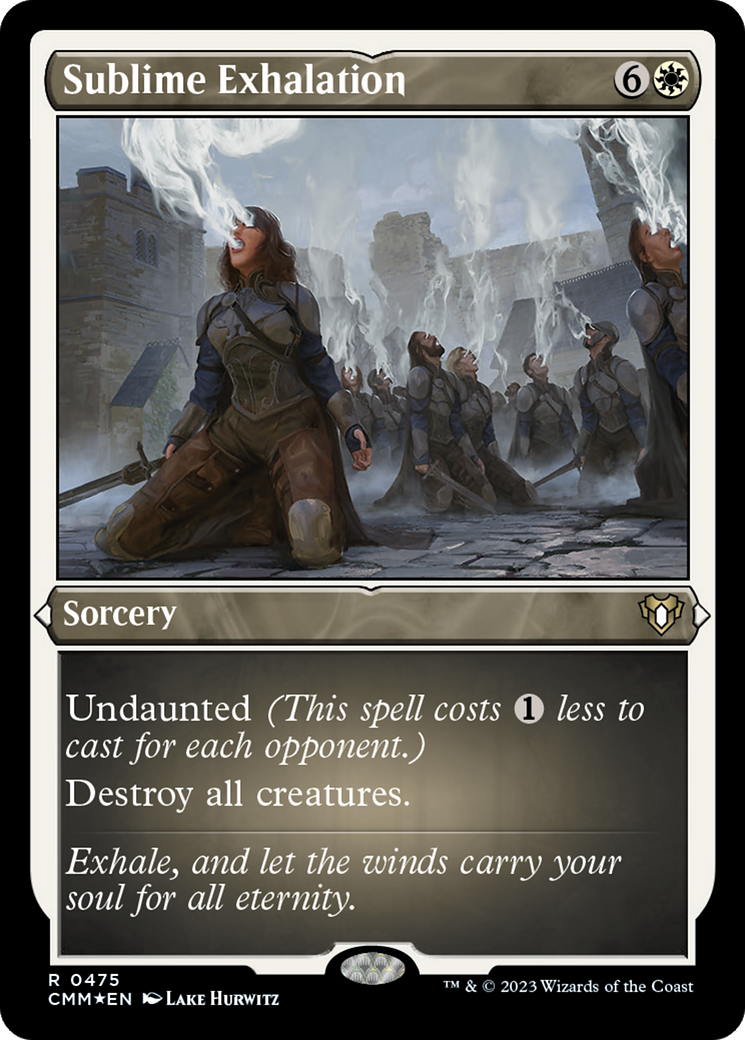 Sublime Exhalation (CMM-475) - Commander Masters Etched Foil-1