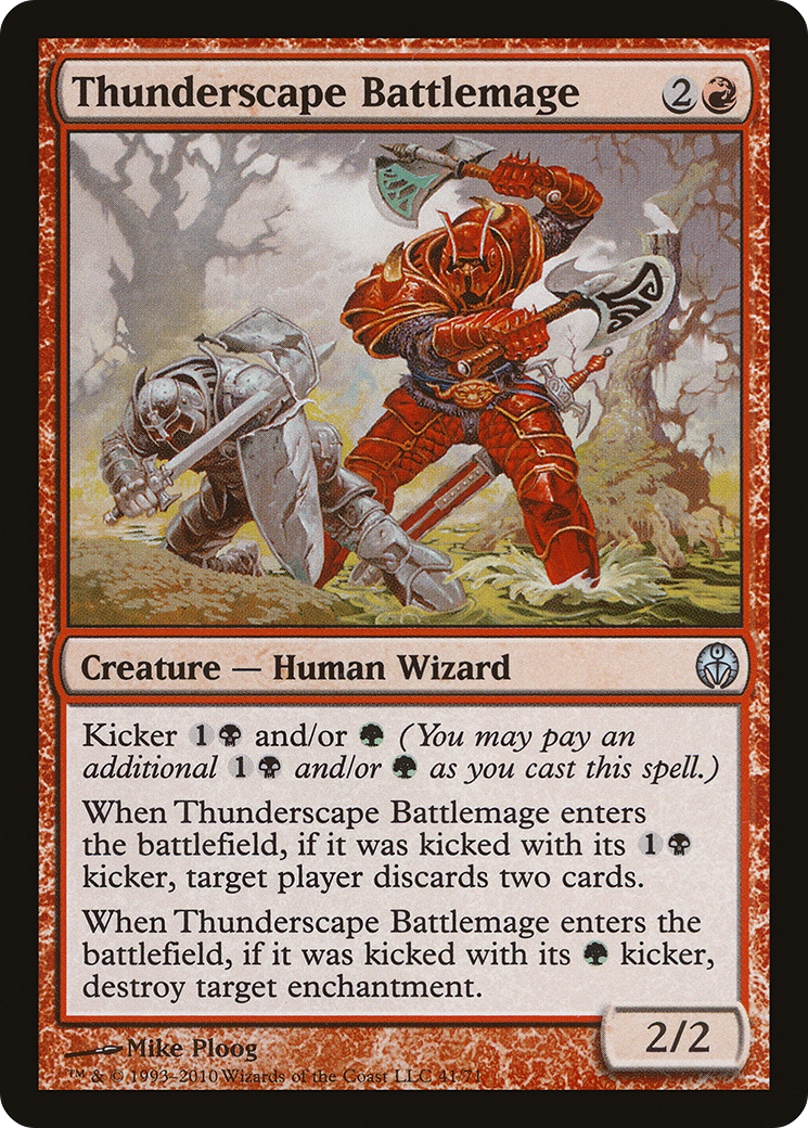 Thunderscape Battlemage (DDE-041) - Duel Decks: Phyrexia vs. the Coalition-1