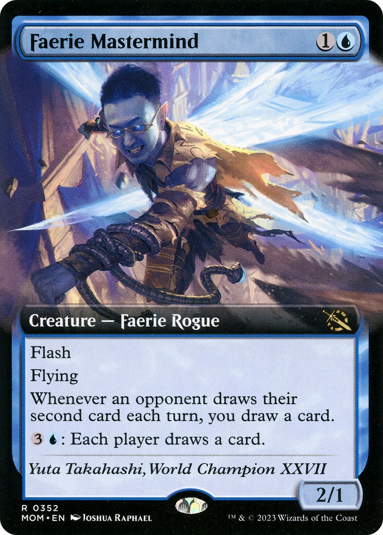 Faerie Mastermind (Extended Art) (MOM-352) - March of the Machine: (Extended Art) Foil-1