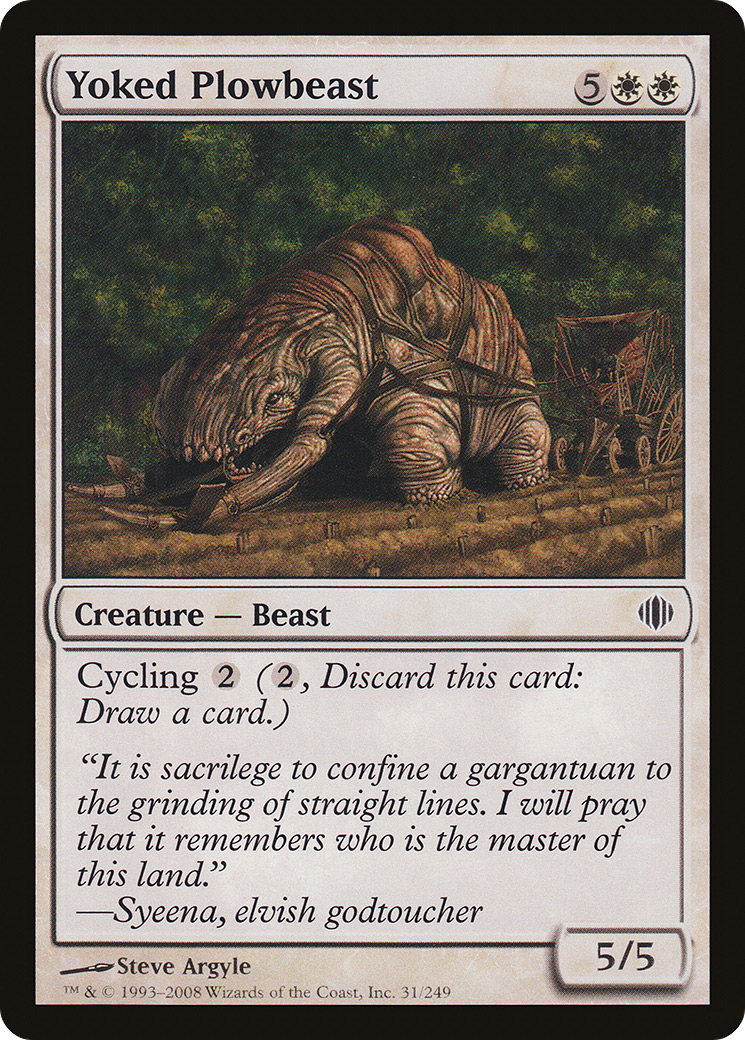 Yoked Plowbeast (ALA-031) - Shards of Alara-1