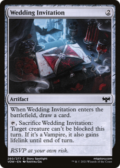 Wedding Invitation (VOW-260) - Innistrad: Crimson Vow-1