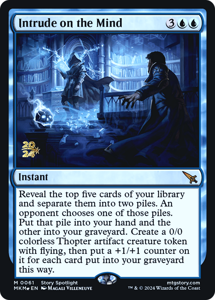 Intrude on the Mind [Murders at Karlov Manor Prerelease Promos]-1