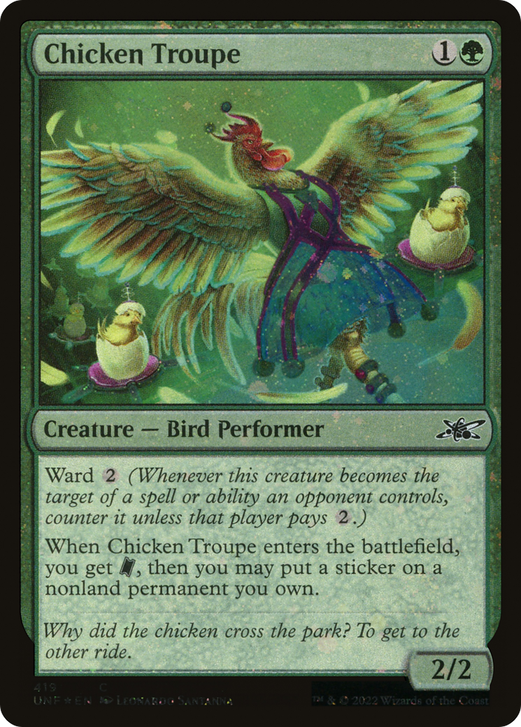 Chicken Troupe (Galaxy Foil) [Unfinity]-1