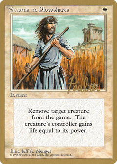Swords to Plowshares - 1996 Preston Poulter (4ED) (WCD-) - Pro Tour Collector Set-1