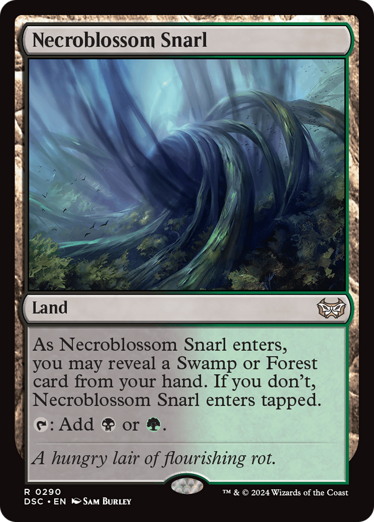 Necroblossom Snarl [Duskmourn: House of Horror Commander]-1