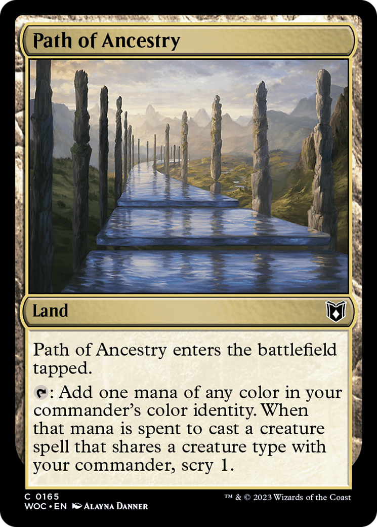 Path of Ancestry [Wilds of Eldraine Commander]-1