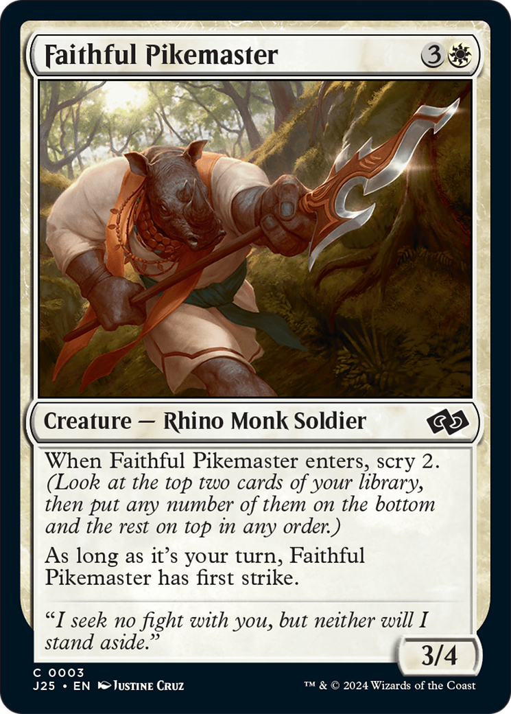 Faithful Pikemaster [Foundations Jumpstart]-1