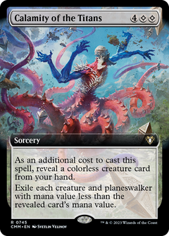 Calamity of the Titans (Extended Art) [Commander Masters]-1