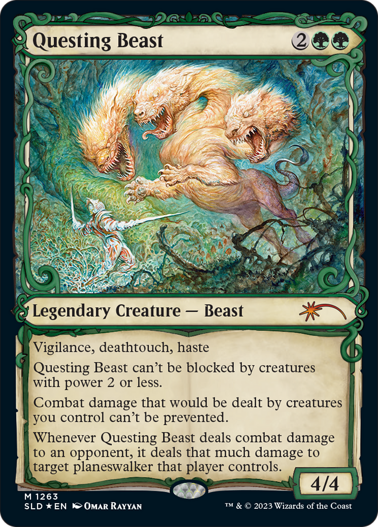 Questing Beast (Halo Foil) [Secret Lair Drop Series]-1