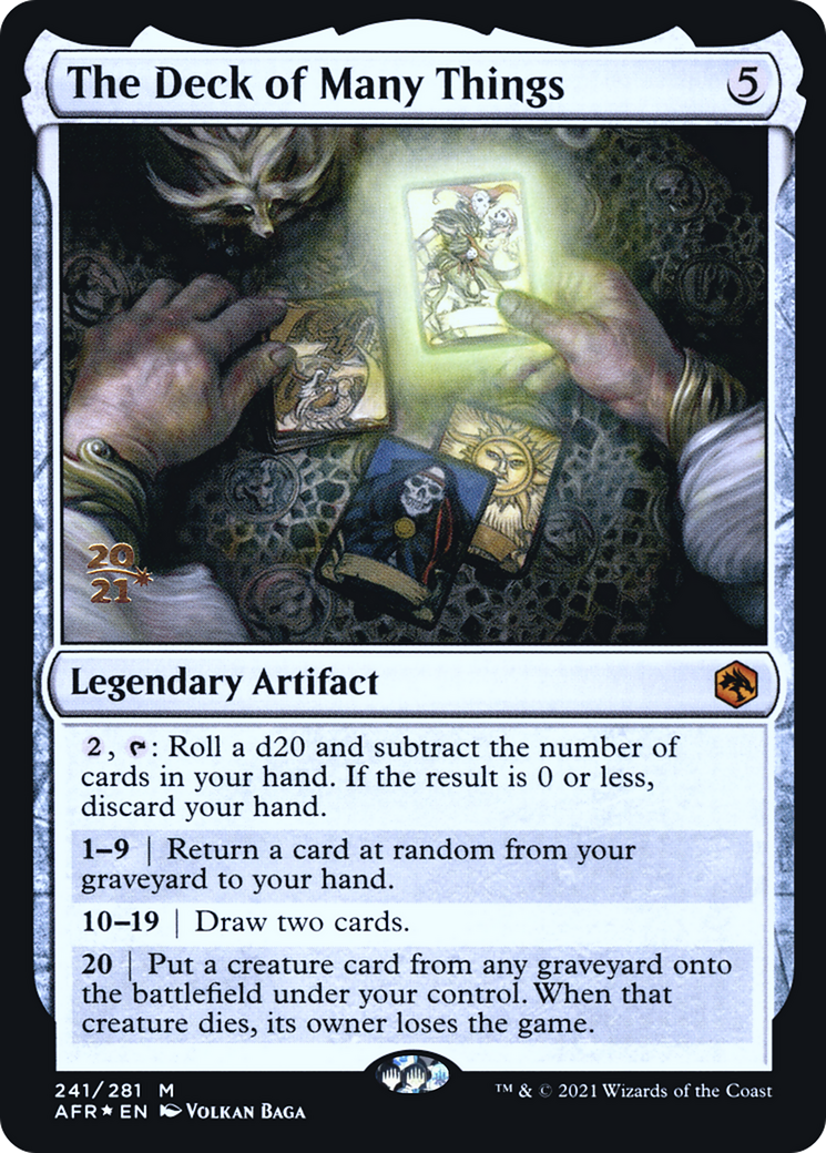 The Deck of Many Things [Dungeons & Dragons: Adventures in the Forgotten Realms Prerelease Promos]-1