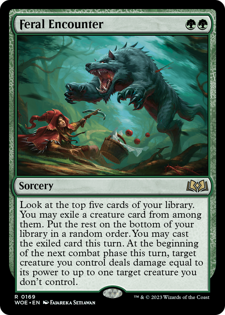Feral Encounter [Wilds of Eldraine]-1
