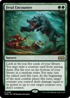 Feral Encounter [Wilds of Eldraine]-1