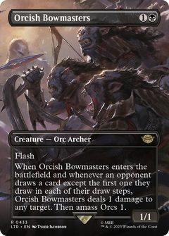 Orcish Bowmasters (Borderless Alternate Art) [The Lord of the Rings: Tales of Middle-Earth]-1