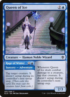 Queen of Ice // Rage of Winter [Throne of Eldraine]-1