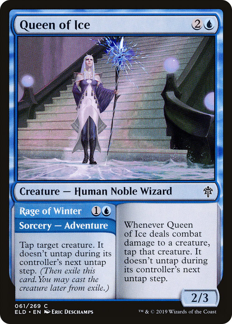Queen of Ice // Rage of Winter [Throne of Eldraine]-1