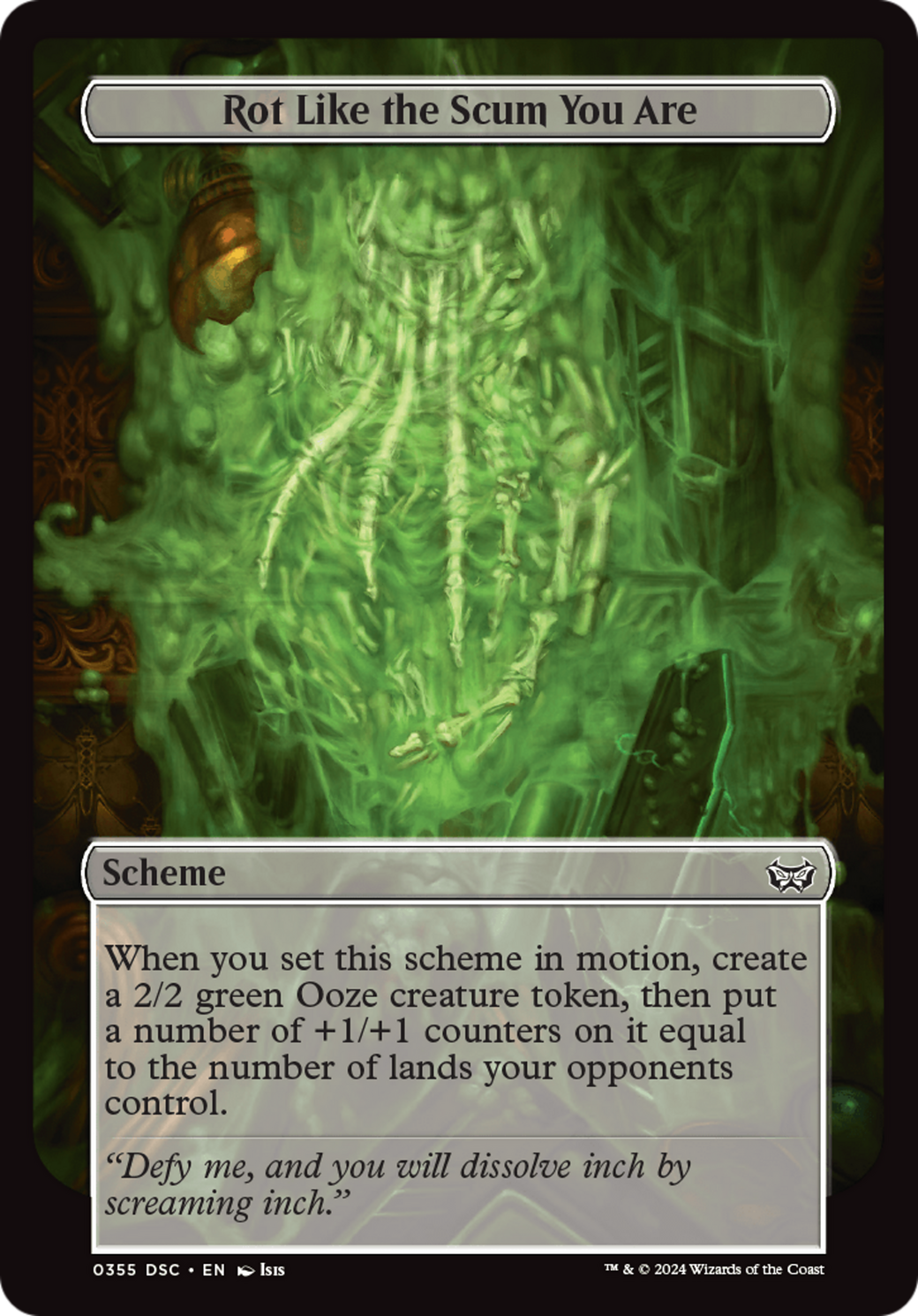 Rot Like the Scum You Are (Full Art) [Duskmourn: Archenemy]-2