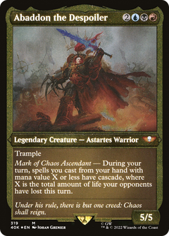 Abaddon the Despoiler (40K-319) - Warhammer 40,000 Commander Etched Foil-1