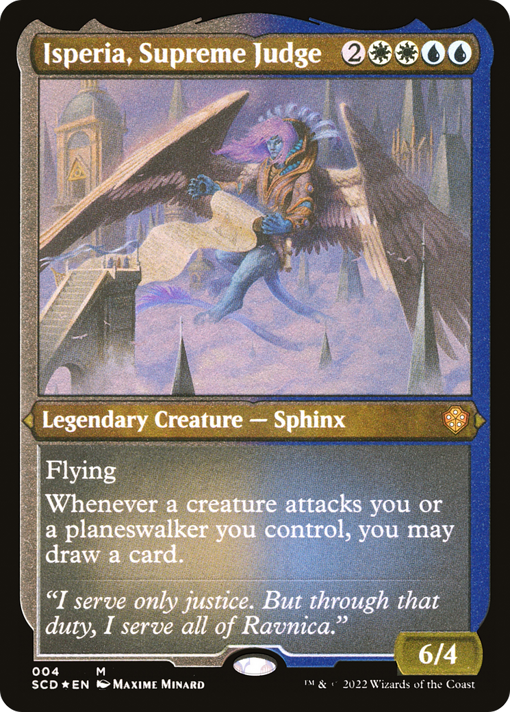 Isperia, Supreme Judge (SCD-004) - Starter Commander Decks Etched Foil-1